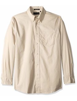 RETOV Men's Whisper Twill Shirt, Stone, 6X-Large
