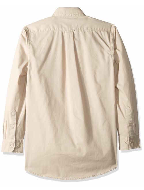RETOV Men's Whisper Twill Shirt, Stone, 6X-Large