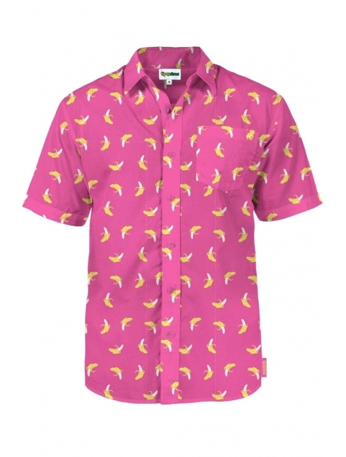 Tipsy Elves Men's Bright Hawaiian Shirts for Spring Break and Summer - Aloha Shirt for Guys