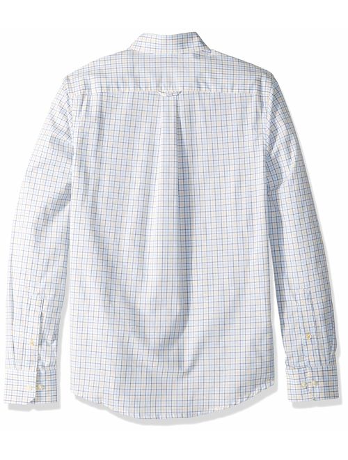 IZOD Men's Slim Fit Button Down Long Sleeve Stretch Performance Check Shirt