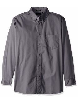 RETOV Men's Whisper Twill Shirt, Graphite, Large