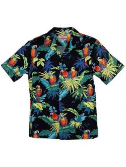 RJC Brand Tropical Parrots Men's Hawaiian Shirt