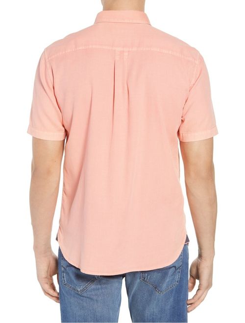 Tommy Bahama Short Sleeve Dobby Dylan Shirt (Shellrossa, XL)