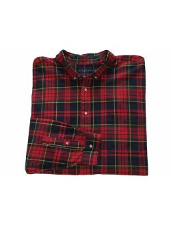 Ralph Lauren Polo Mens Big and Tall Classic Fit Plaid Oxford Shirt