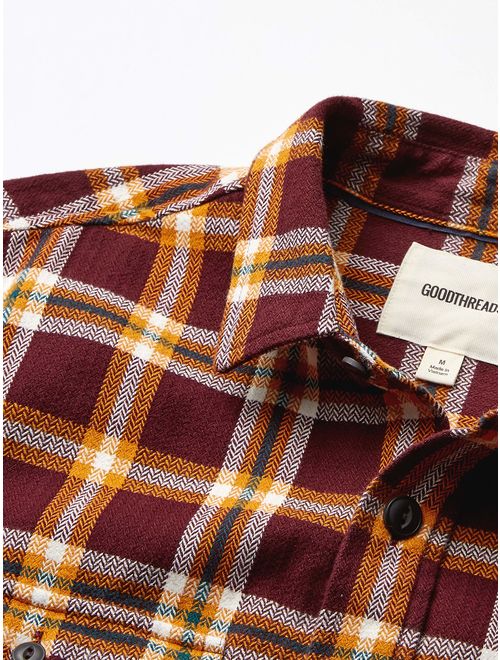 Amazon Brand - Goodthreads Men's Heavyweight Flannel Shirt Jacket