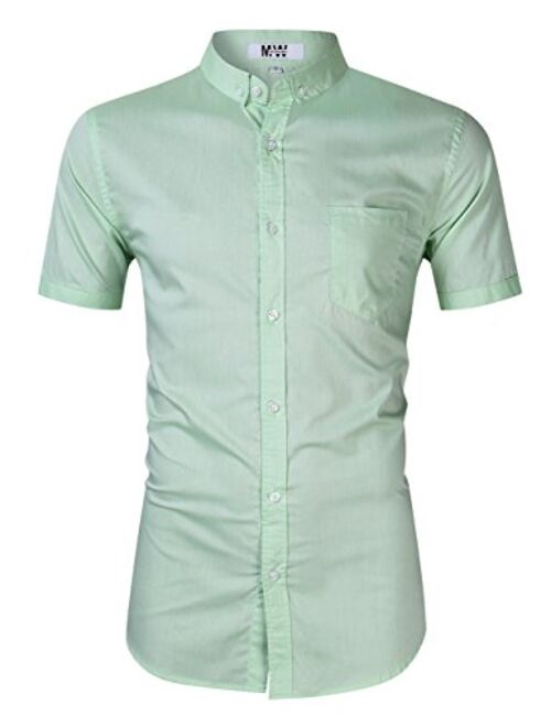 Mens Dress Shirts Regular Fit Long Sleeve Men Shirt Oxford Shirt Casual Button Down Shirt