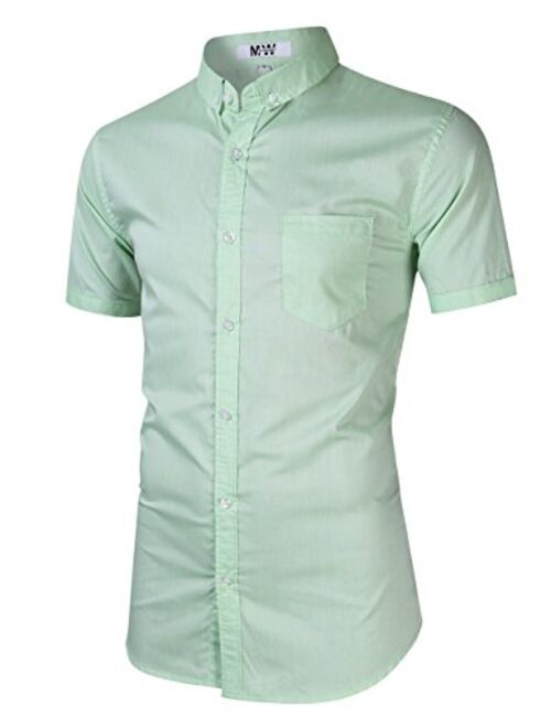 Mens Dress Shirts Regular Fit Long Sleeve Men Shirt Oxford Shirt Casual Button Down Shirt