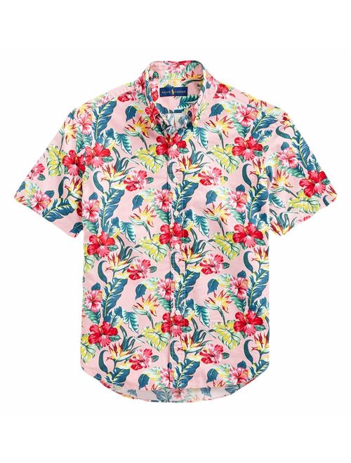 Polo Ralph Lauren Ralph Lauren Polo Mens Classic Fit Cotton Floral Hawaiian Shirt