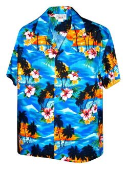 Pacific Legend Sunset Beach Palm Tree Hawaiian Shirt