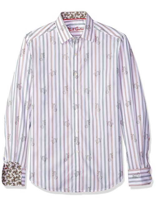 Robert Graham Men's Monkey See Long Sleeve Shirt