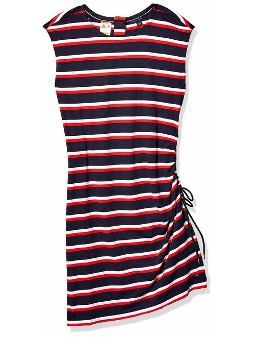 Tommy Hilfiger Women's Adaptive Striped Dress with Magnetic Closure at Neck
