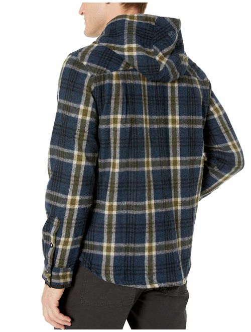 prAna Men's Bolster Ls Hooded Flannel