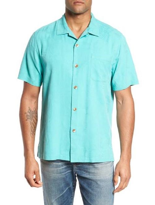 Tommy Bahama Mens Silk Short Sleeves Button-Down Shirt
