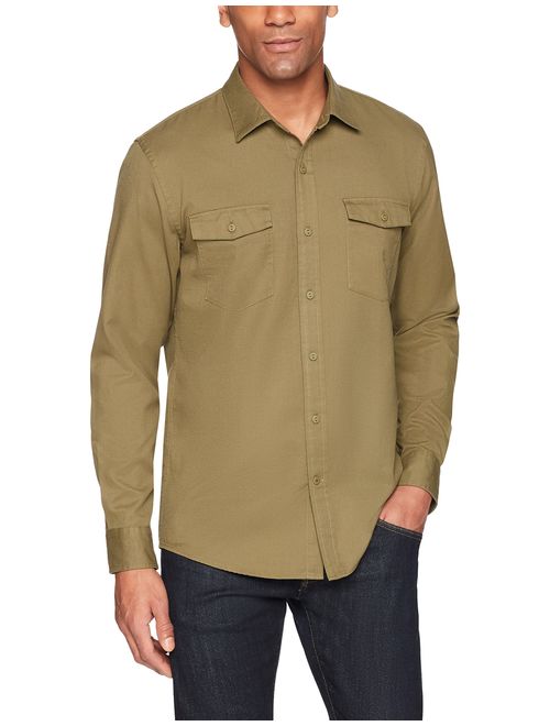 Amazon Brand - Goodthreads Men's Standard-Fit Long-Sleeve Ripstop Dobby Shirt