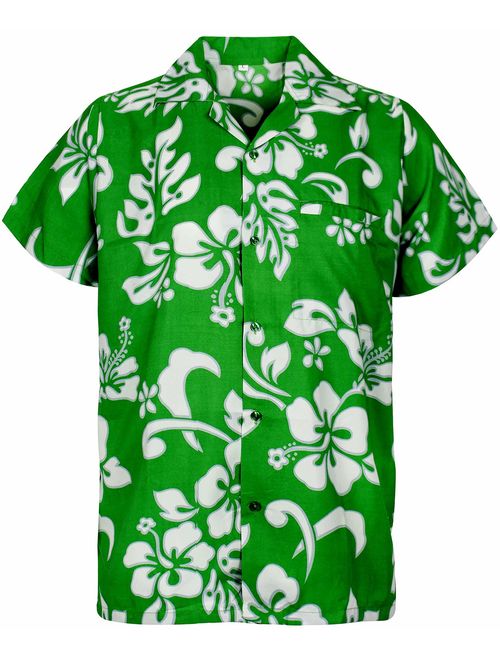 Buy King Kameha Hawaiian Shirt for Men Funky Casual Button Down Very ...