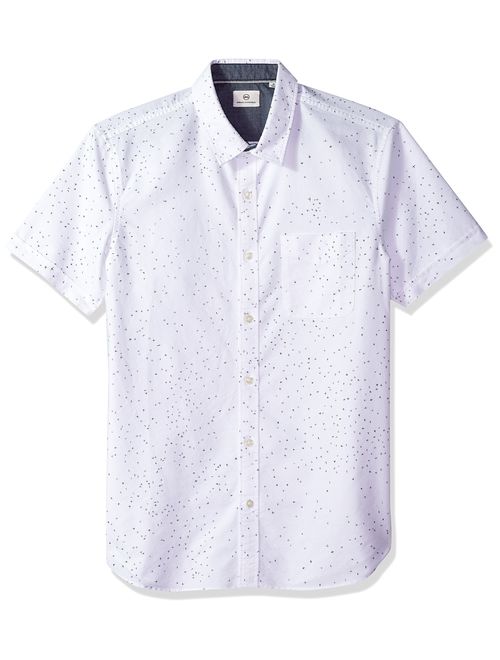 AG Jeans AG Adriano Goldschmied Men's Pearson Short Sleeve Print Button Down Shirt
