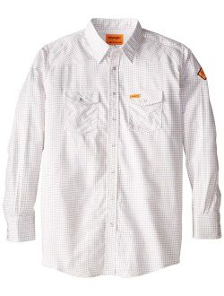 Riggs Workwear Men's Big and Tall Flame Resistant Western Work Lightweight Woven Shirt