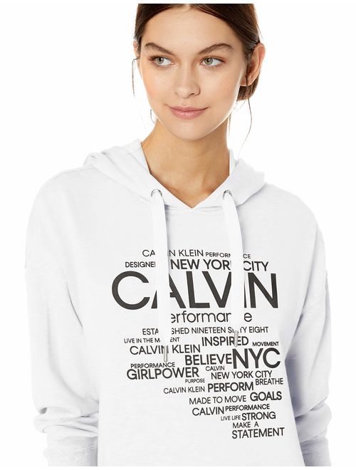 Calvin Klein Women's Bold Statement Logo Hoodie Dress