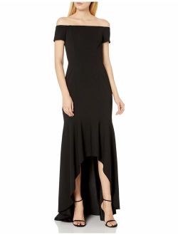 Women's Off The Shoulder High Low Gown