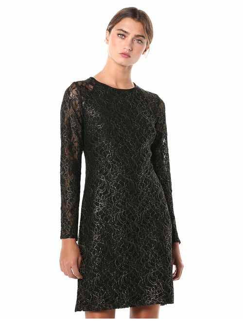 Tommy Hilfiger Women's Long Sleeve A-line Lace Dress
