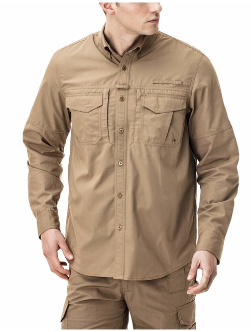 CQR Men's Outdoor PFG UPF 50+ Long-Sleeve Breathable Shirt