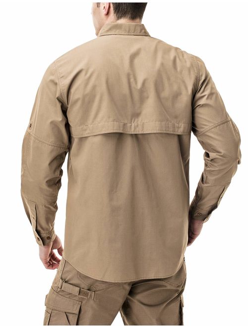 CQR Men's Outdoor PFG UPF 50+ Long-Sleeve Breathable Shirt