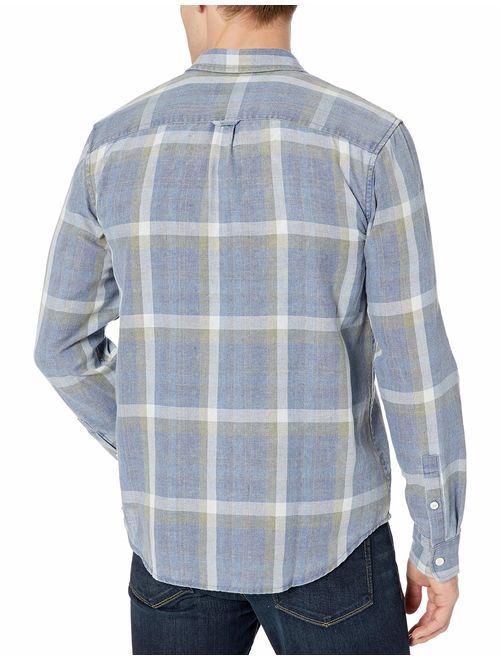Lucky Brand Men's Long Sleeve Clean 2 Pocket Workwear Shirt