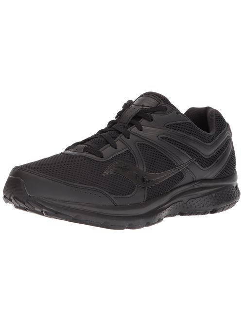 Saucony Men's Cohesion 11 Running Shoe, Black, 8 Medium US