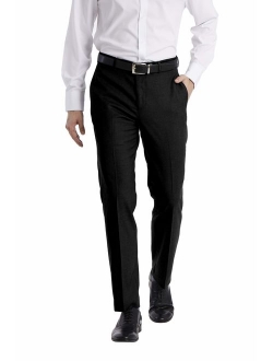 Men's Slim Fit Performance Flat Front Stretch Dress Pant