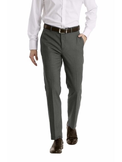 Men's Slim Fit Performance Flat Front Stretch Dress Pant