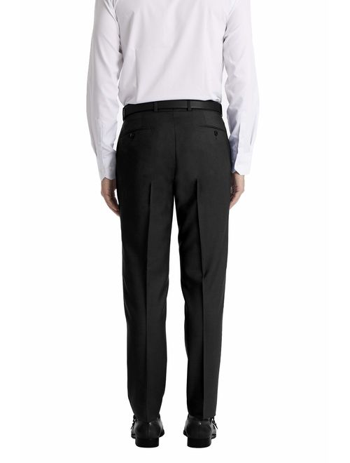 Calvin Klein Men's Slim Fit Performance Flat Front Stretch Dress Pant