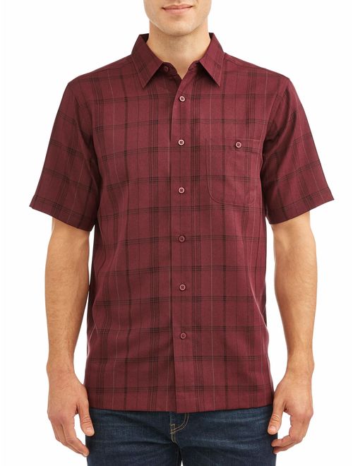 George Men's and Big Men's Short Sleeve Microfiber Shirt