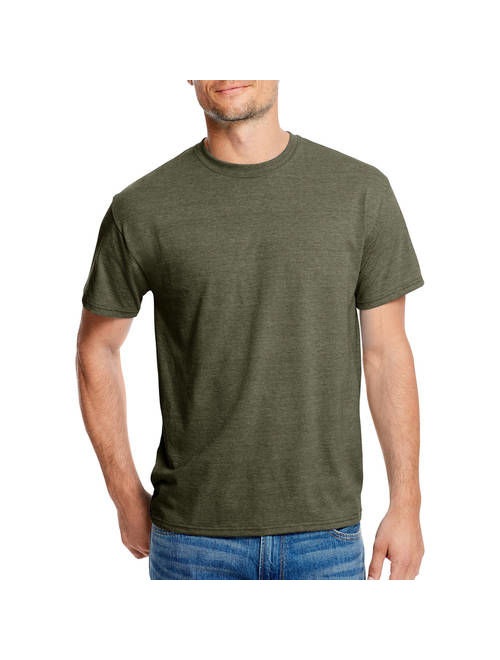 Hanes Men's and Big Men's Triblend Short Sleeve Tee, Up To Size 3XL
