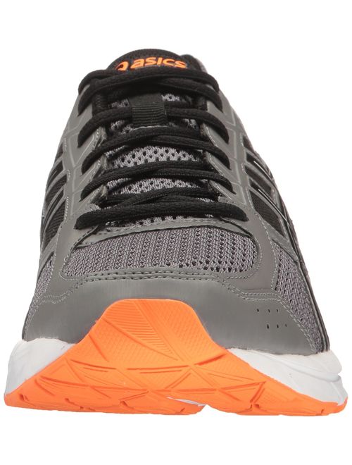 Asics T715N-9790: Men's Gel-Contend 4 Carbon/Black/Hot Orange Running Sneakers