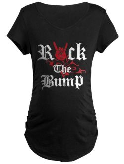 CafePress - Rock The Bump Maternity Dark T Shirt - Maternity Dark T-Shirt