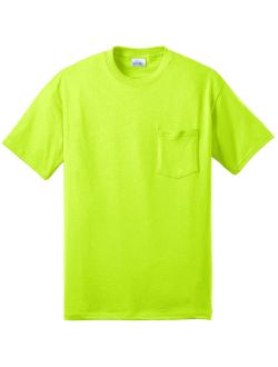 Port & Company Men's Durable Stylish Pocket T-Shirt