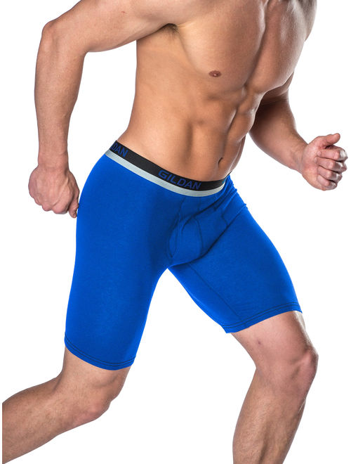 Gildan Big Men's Performance Cotton Long Leg Boxer Briefs 2XL, 3-Pack