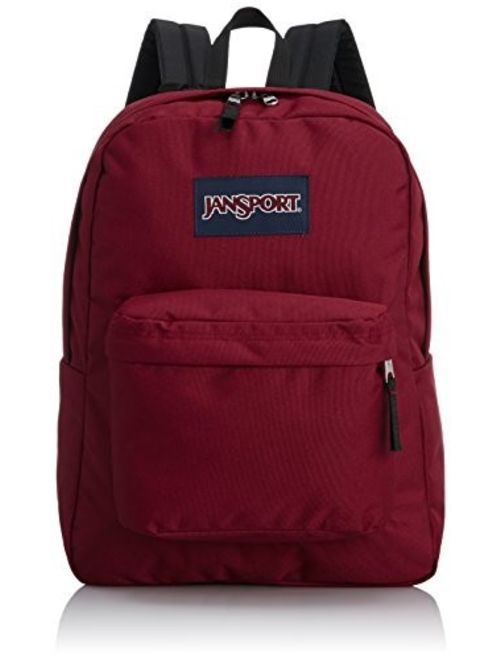 JanSport Superbreak School Backpack - Viking Red - Silver