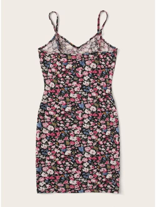 Shein Floral Print Slip Dress