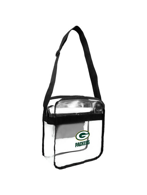 Little Earth - NFL Clear Carryall Cross Body Bag, Green Bay Packers