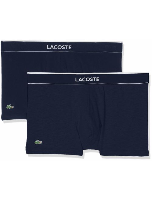Lacoste Men's 2-Pack Colours Cotton Stretch Trunk