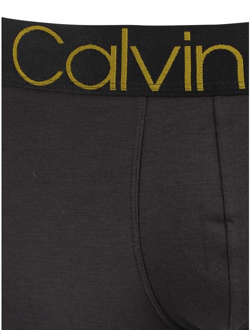 Calvin Klein Men's Monogram Trunks, Black