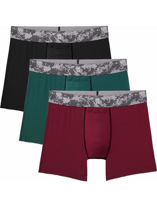 Tommy John Men's Air Camo Trunks - 3 Pack - Comfortable Breathable Soft Underwear for Men