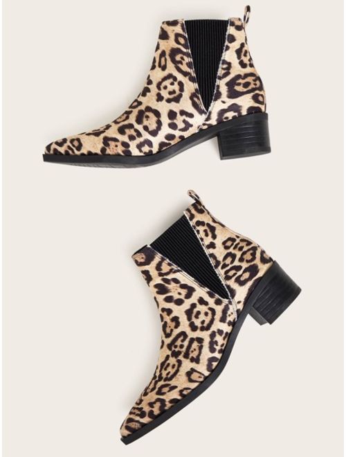 Leopard Chelsea Boots