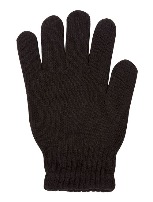 Skelleton Black Fingerless Gloves