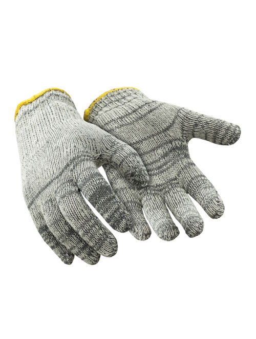 RefrigiWear Lightweight String Knit Glove Liners, Multicolor Grey - PACK OF 12 PAIRS