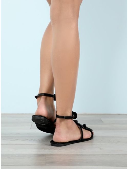 Bow Detailed Strappy Sandals