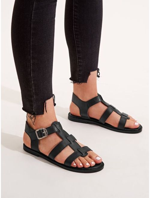 Solid Gladiator Sandals