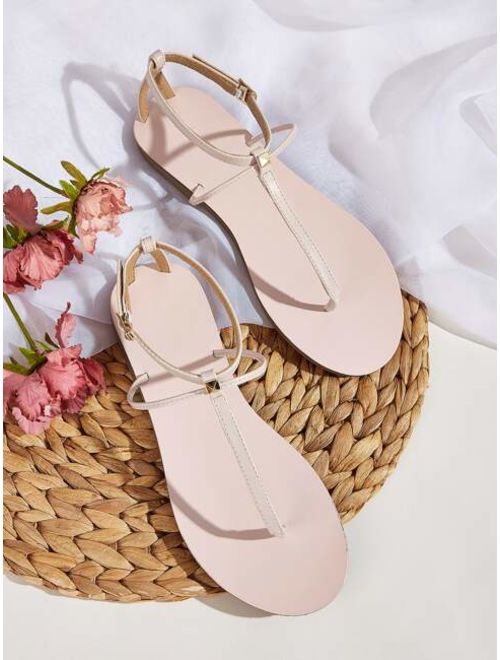 Toe Post Ankle Strap Sandals