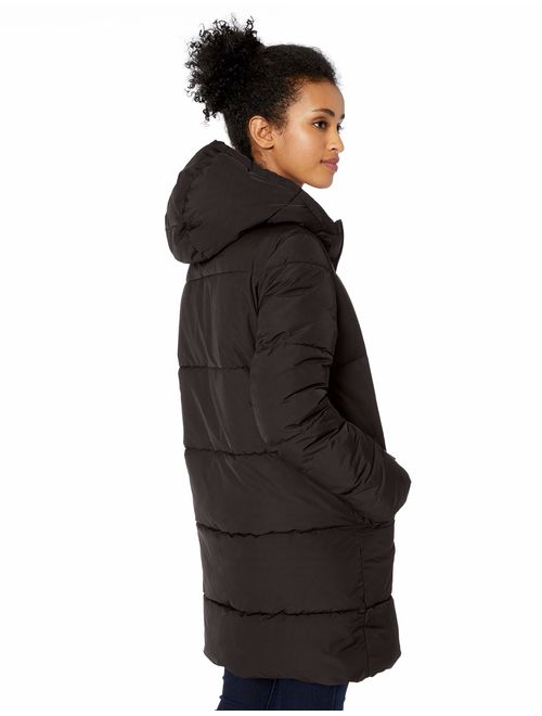Amazon Brand - Daily Ritual Women's Long Water-Resistant Primaloft Puffer Jacket